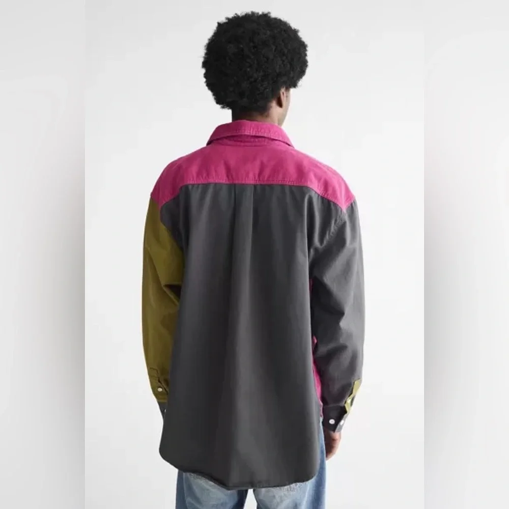 Urban Outfitters Mix Fabric Overshirt - Picture 4 of 10